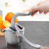 Manual Lemon Juicer, Manual Squeeze Juice Hand Press Juicer With Fine Filter for Nuts, Lemon Lime, Pomegranates, Watermelon, Orange Juicer Silver