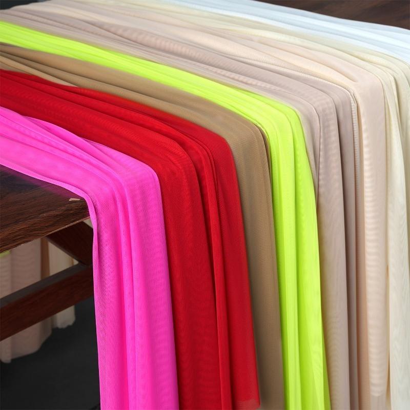 100x170cm Stretch Nylon Spandex Mesh Fabric 20D Super Thin High Elastic Encrypted Tulle Gauze Net Fabric for Diy Sewing Material