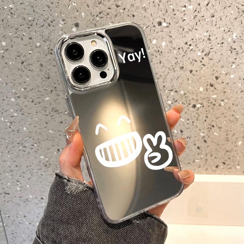 Mobile Phone Cases for iPhone 11 13 XR 15 Pro Max 12 14 Pro Max Case iPhone 16 XS Max Mirror Protective Case Mirror Exquisite Cartoon Waterproof