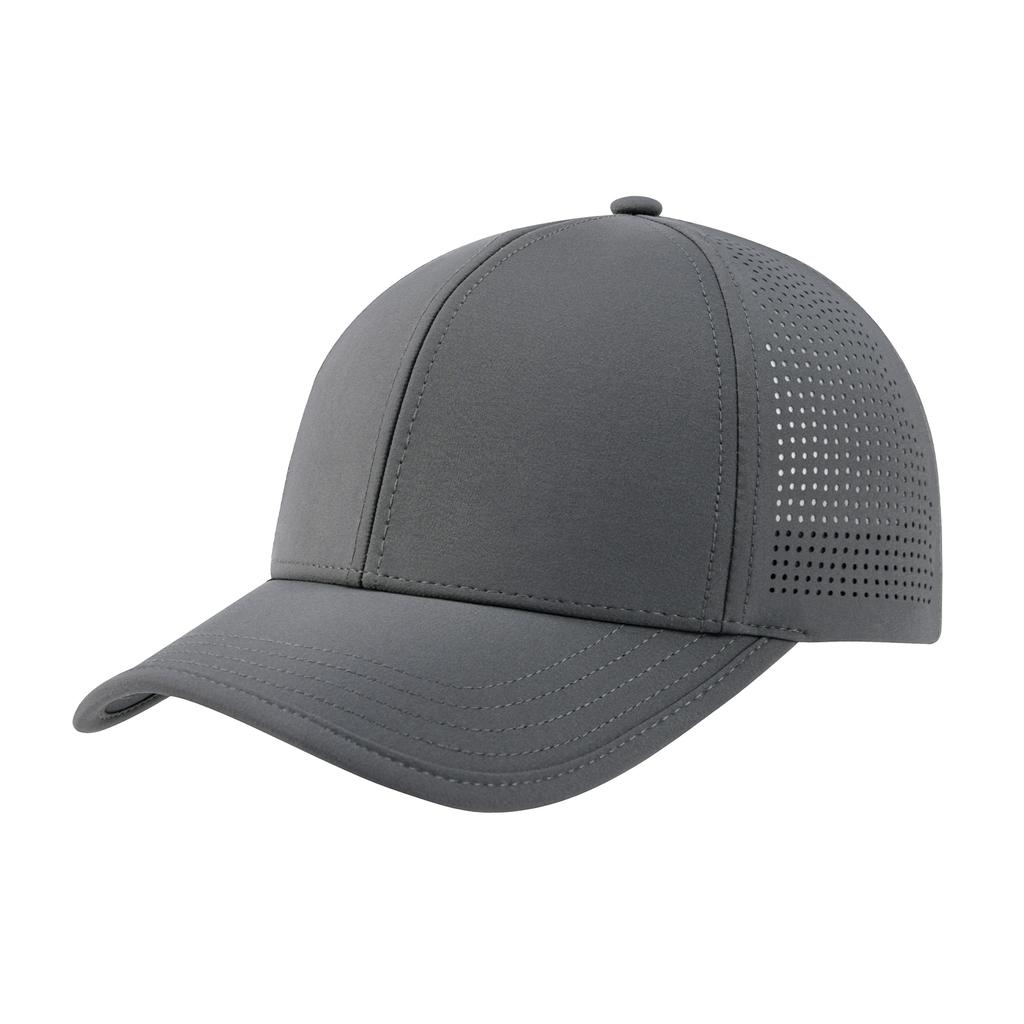 BOTVELA Men Structured Side Laser Cut Vented Performance Baseball Cap Adjustable 6 Panel Hat for Outdoor Activities