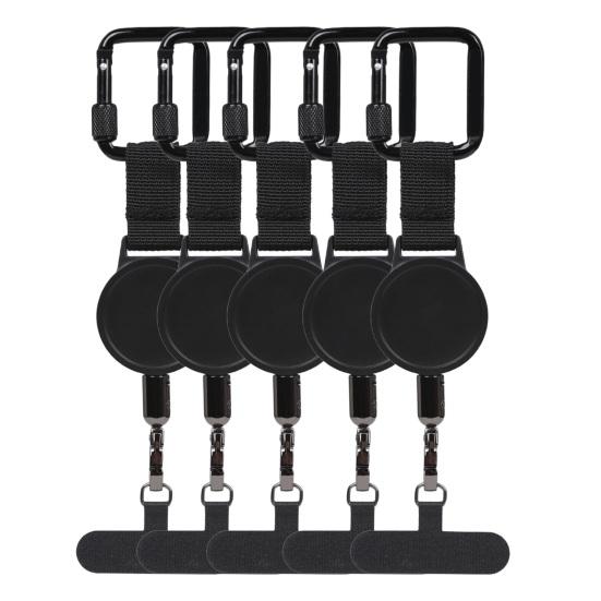 Retractable Phone Lanyard Outdoor Anti-Theft Phone Strap with Stainless Steel Wire Durable Buckle And Locking Carabiner Easy Installation Phone Leash