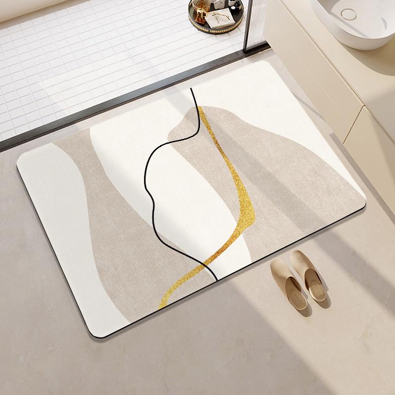 Japanese Diatom Mud Absorbent Non-Slip Quick-Dry Washable Floor Mat for Kitchen & Bathroom