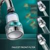 Kitchen Faucet Water Filter Pressurized Bubbler Chlorine & Heavy Metals Removal Hard Water Purifier with Basin Extender