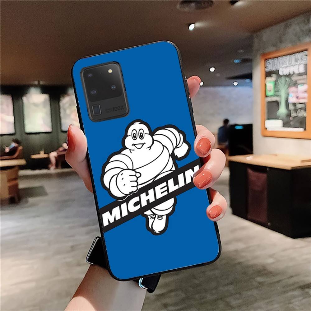 M-Michelins Logo Phone Case For Samsung S 24 Fe 25 Ultra Plus 20 Lite 21 30 22 23 24 22 Ultra 5G Fundas