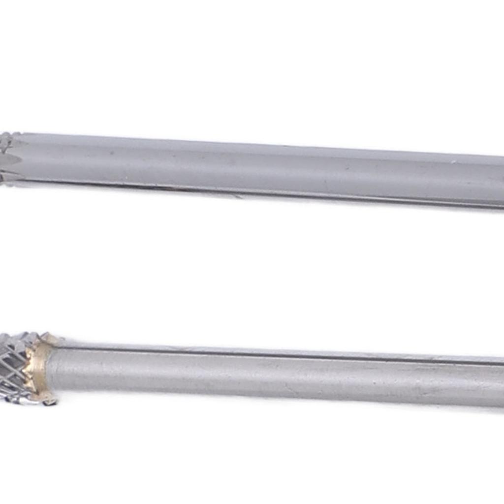 2 Pcs Needle Shaped Nail Drill Bits 3/32 Inch Tungsten Steel Professional Nail Art Tools Safety Nail Cuticle Cleaner Bits for Manicure Machine