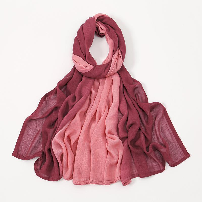 Daily Hijab Comfortable Headscarf Modest Casual Wrap Soft Cotton Blend Material Breathable Lightweight Non-Slip Full Coverage