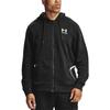 Under Armour Rival Fleece Amp Full Zip Hoodie Logo Training Jacket Men jackets Black 1357113-001