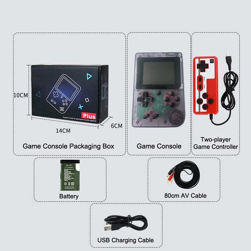 Retro Portable Mini Handheld Game Player 8 Bit Video Game Console Built-In 500 Games Gameboy For Kid Gift