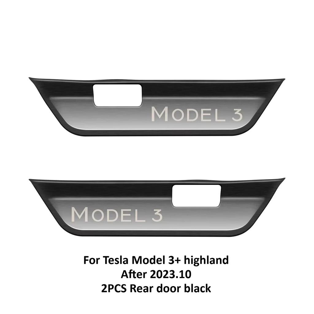 Stainless Steel Door Welcome Pedals for Tesla Model Y Juniper Model 3 2025+ Sill Protector Bars Cover Interior Car Accessories