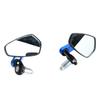 1 Pair Motorcycle Rear View Mirror 360 Degrees  Rotatable   Glass Clear     Handlebar Side Mirror