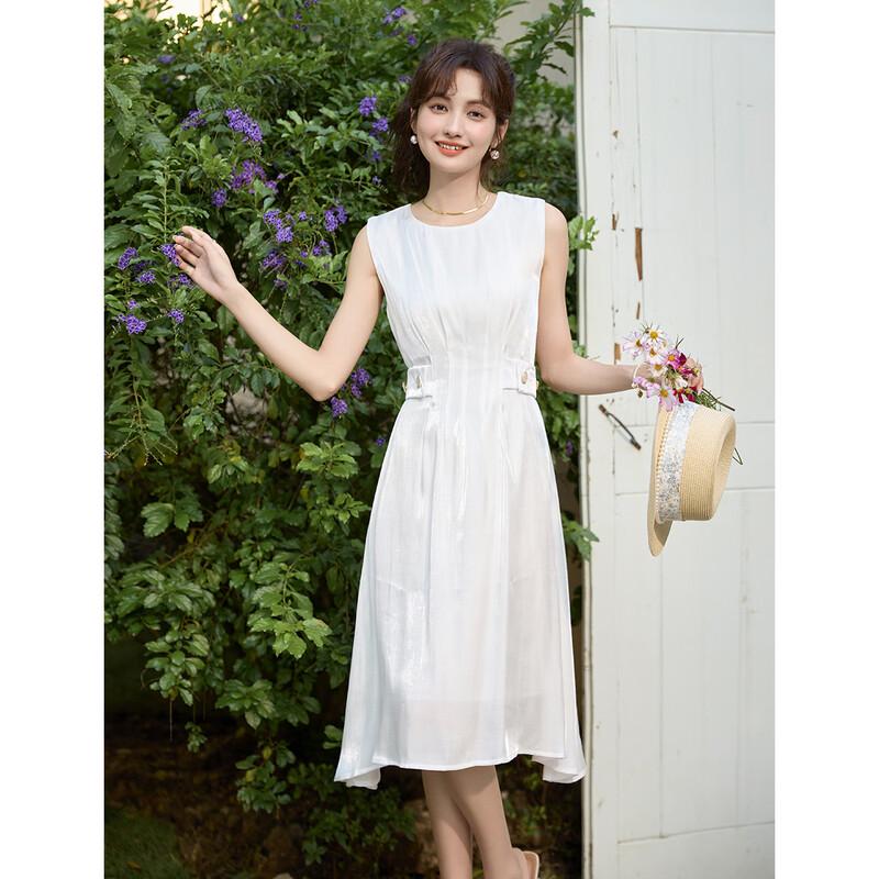 Mokana MKNJD3510 Urban Casual Sleeveless A-Line Midi Dress