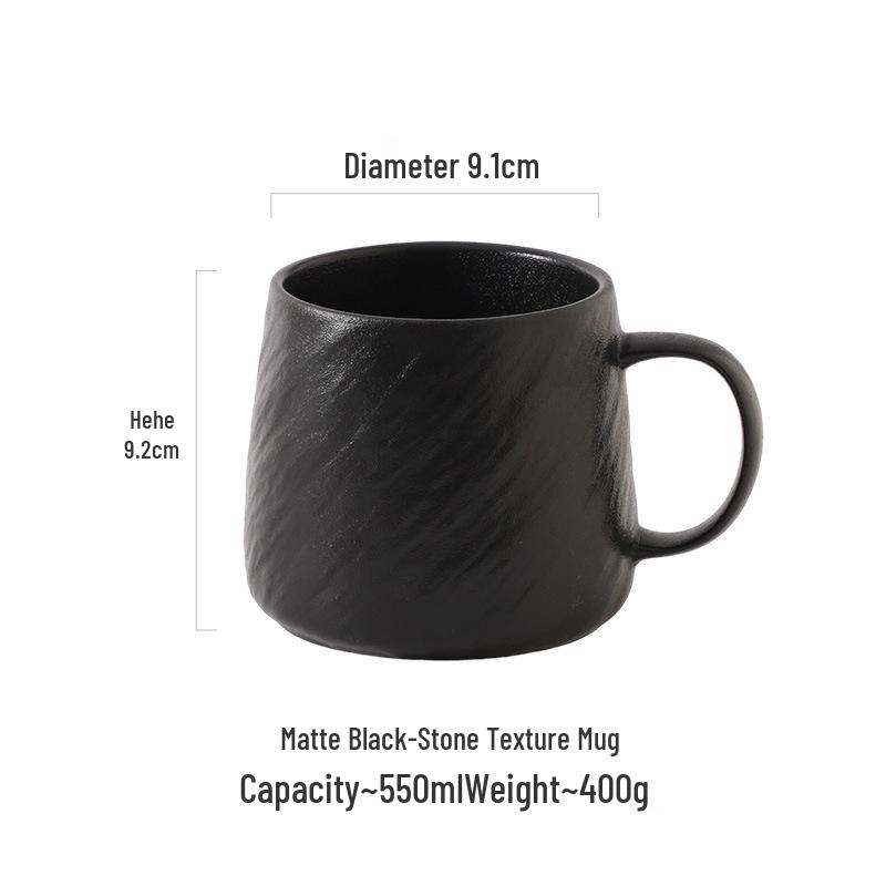 Large Capacity Ceramic Mug for Coffee, Tea, and Breakfast