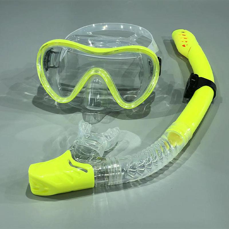 Full Dry Silicone Snorkel Set: Diving Mask, Snorkeling Goggles & Breathing Tube