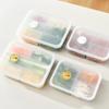 Caja Sellada de Plástico para Conservar Frescura en el Refrigerador con Tapa, 4/5 Compartimentos, Caja de Almacenamiento de Alimentos para Congelador, Contenedor de Alimentos Reutilizable para Cocina