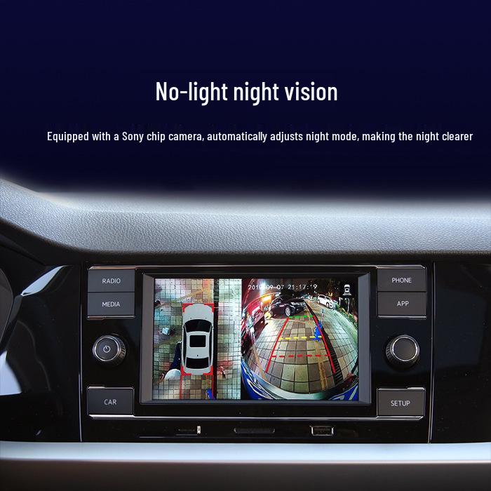 360° Panoramic Dual CAN Display for VW T-Roc, Teramont X, Tiguan L, Sagitar