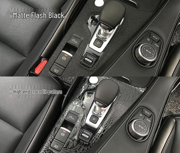 18-20 Infiniti QX50 Wnętrze Naklejka z włókna węglowego odporna na zarysowania na drzwi