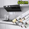Film auto-adhésif en marbre pour cuisine, poêle à Film résistant à l'huile, étanche à l'humidité, autocollant de carrelage de rénovation d'armoire de comptoir
