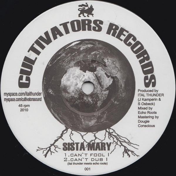

12-дюймовая пластинка SISTA MARY DAN I LOCKS Cant Fool I Steppin 001 Cultivators Rec 2010 Япония Регги Ска Даб Б/у