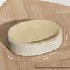 Durable Sisal Cat Scratching Board & Bed Combo - Scratch-Resistant, Claw-Safe, No Shedding Oval Design.