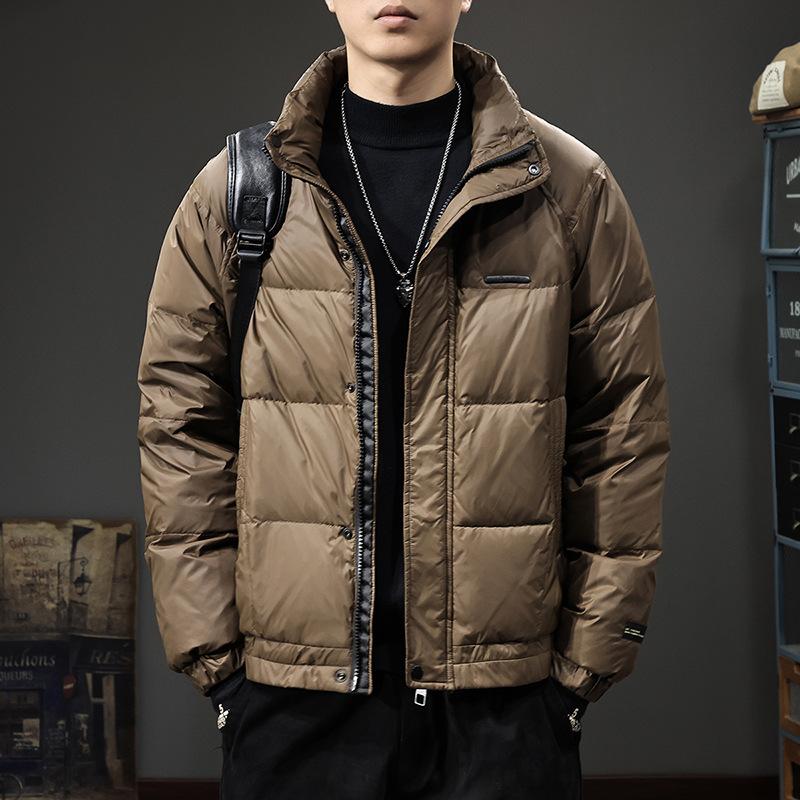 Winterlicht weiße Entendaunen Stehkragen Daunenweste Herrenweste Thermoweste Amerikanische Trendmarke ärmellose Jacke