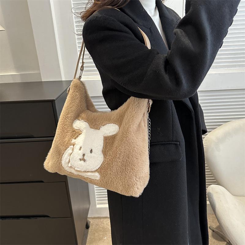 Simple Tote Bag New Winter Simple Casual Fashion Handbag Fashion Large Capacity Fashionable Shoulder Bag