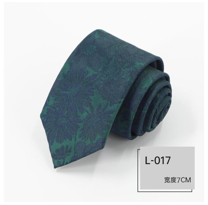 

Галстук в косую полоску Green Series, мужской деловой галстук с цветочным узором, 8 см, полиэстеровый шелковый галстук