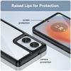 For Motorola Edge 50 Fusion 5G Case TPU+Acrylic Transparent Back Panel Phone Cover