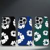 Flower D-Denims T-Tears Phone Case For iPhone 17,16,15,14,13,12,11,Pro,Max,Plus,E,Air,Mini Black Tpu Cover