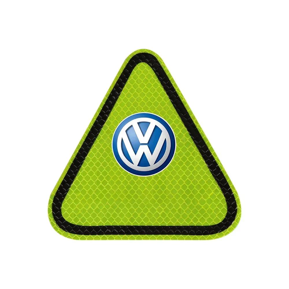 opq1 For VW Golf 8 7 5 6 Passat Polo GTI Tiguan R32 MK4 Rline Car Body Safety Warning Mark Reflective Stickers Auto Styling 1pc/2pcs