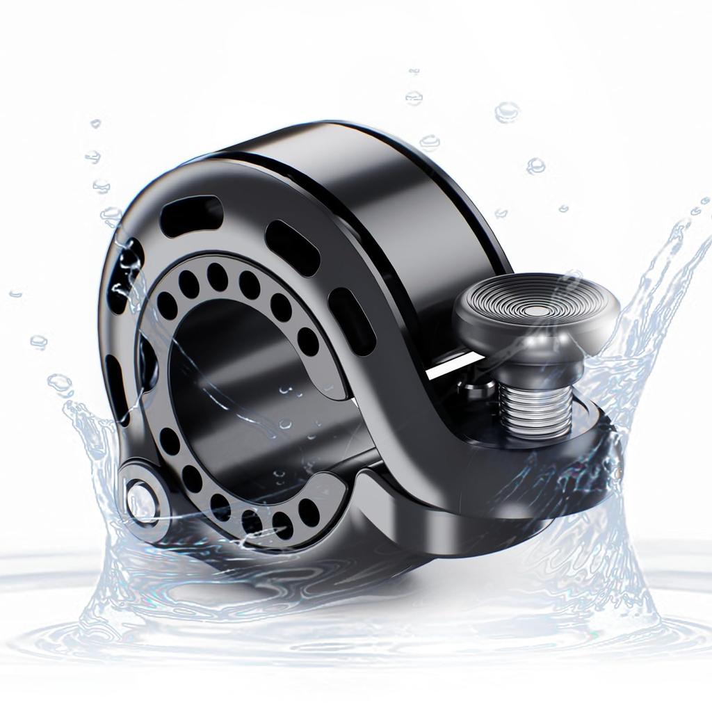 RAVEMEN Q1 Bicycle Hidden Ring Refreshing Aluminum Compatible with Road Mountain Cross and Compatible with Handlebar Diameters Bell, Type,