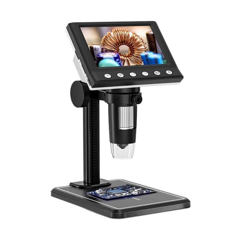 Lcd Digital Coin Microscope 1000X Magnifier With 8 Adjustable Led Lights