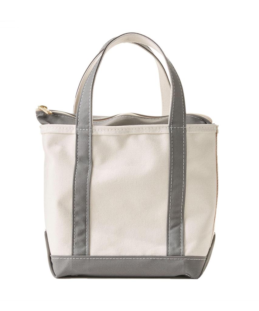 LL Bean Boat and Tote Zip Seasonal Regular Graphite Gray Bag, Top, Small, Color (1000200449)
