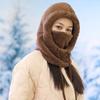 Einfarbige Winter-Sturmhaube Winddichte Überzieh-Mütze Mode-Schal Skimaske Mütze