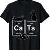Katzen Chemie Periodensystem Lustige Geschenke Katzen Papa, Katzen Mama T-Shirt