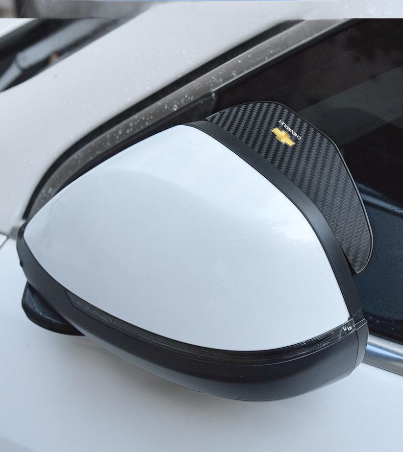 Car Rearview Mirror Eyebrow Rainproof Cover Accessories For Chevrolet Onix Cruze Silverado Impala Equinox Malibu Tahoe Cobalt