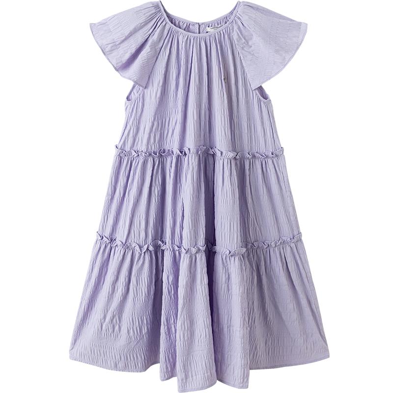 Balabala Girls' Sweet Ruffle Sleeve Princess Dress