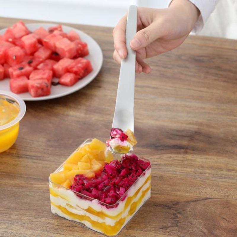Łyżeczki do lodów ze stali nierdzewnej Łyżeczki deserowe Łyżeczki do lodów Małe łyżeczki Łyżeczki do ciasta odporne na rdzę do restauracji Kuchnie domowe Hotele