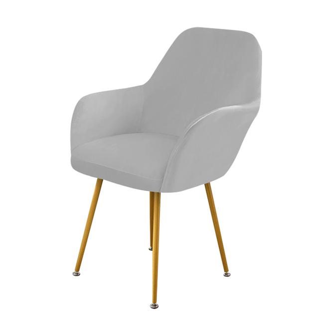 Velvet High Arm Chair Cover Elastic Dining Chair Slipcovers Fabric Washable Office Rocker Chairs Covers Home Decor Seat Cover