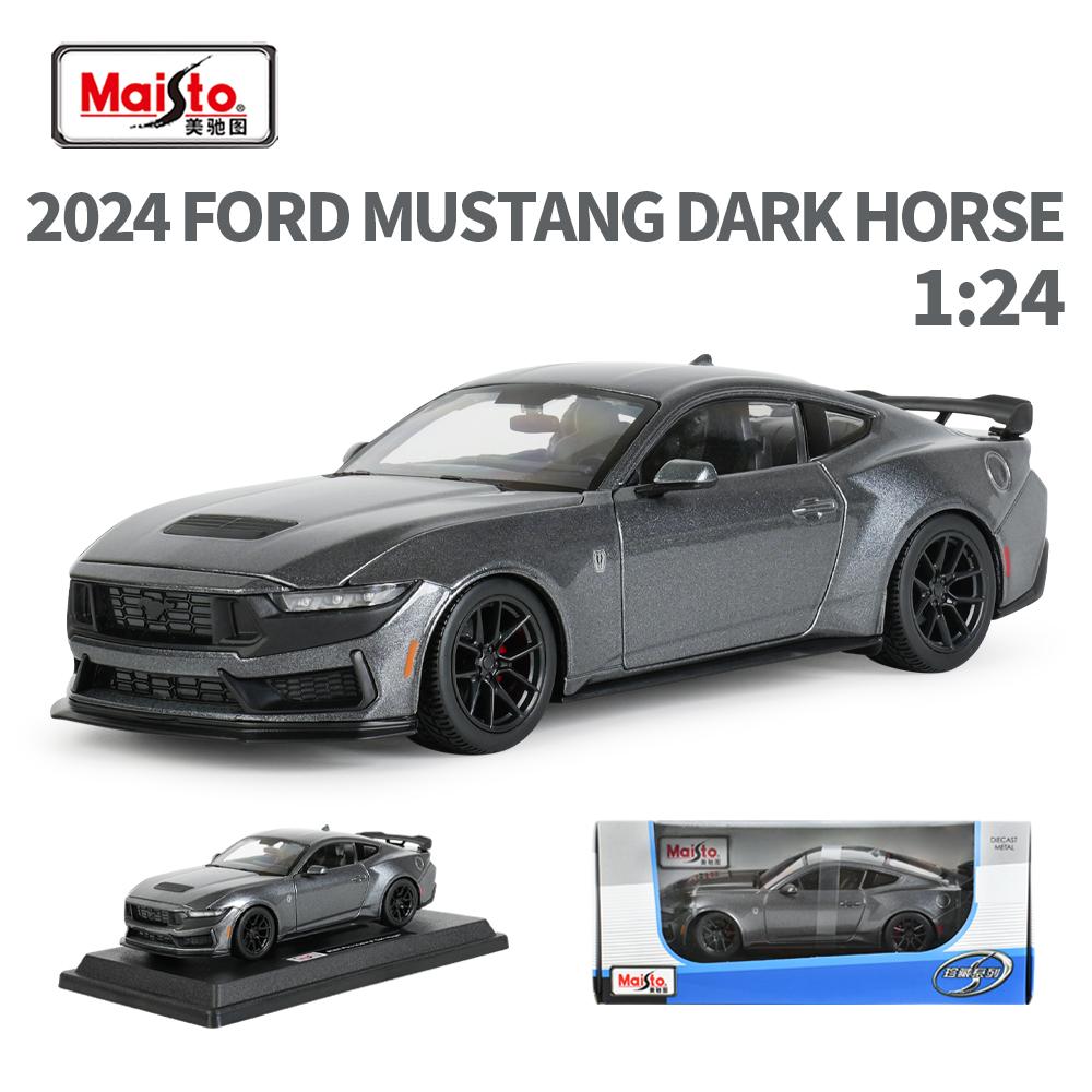 

Maisto 1:24 2024 Ford Mustang DarkHorse Street Racer Sports Car Static Die Cast Vehicles Collectible Model Car Toys