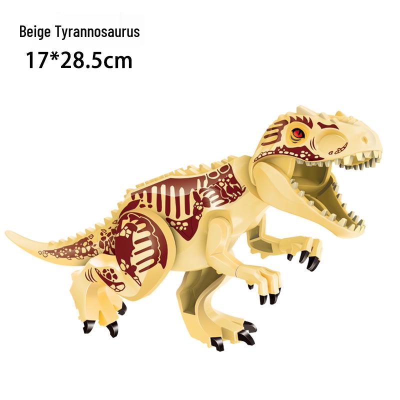 Jurassic Dinosaur Building Blocks: Educational Disassembly Toys Featuring Tyrannosaurus Rex & Carnotaurus
