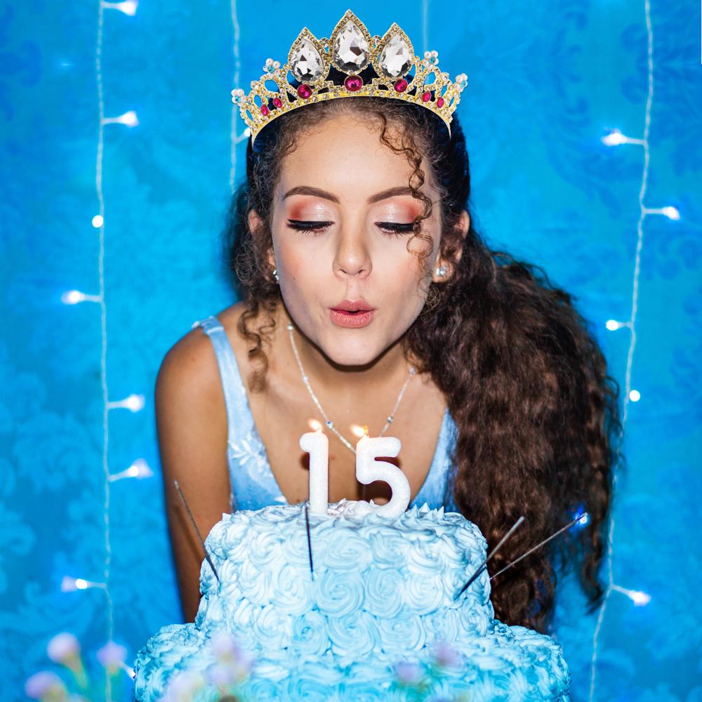 Rhinestone Tiara Handmade Wedding Princess Crown Bling Bling Pearl Headband Tiaras for Girls