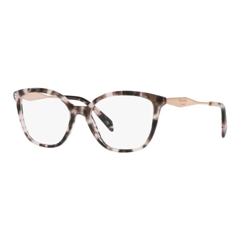 Prada Brand Logo Metal Acetate Butterfly Optical Frame Women s Rose