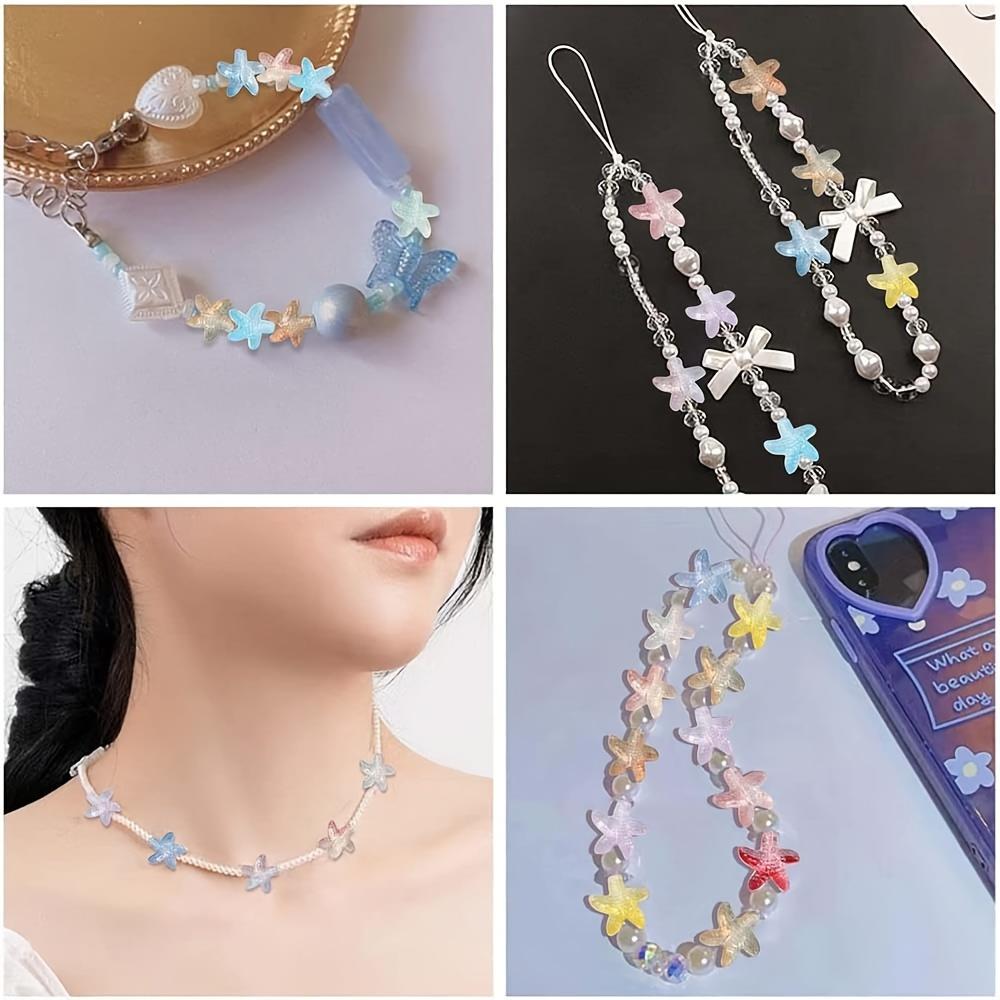 10/20/30 Stück zufällige Farbe Seestern Perle Kristallglas Tier Zhuhai Yangzhu Schmuckherstellung DIY Armband Halskette Fußkette