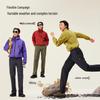 CAMEL Men's 2025 Autumn Outdoor Water-Repellent Cordura Hiking Softshell Pants