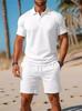 2025 Men's Slim Fit Summer Sports Polo & Shorts Set
