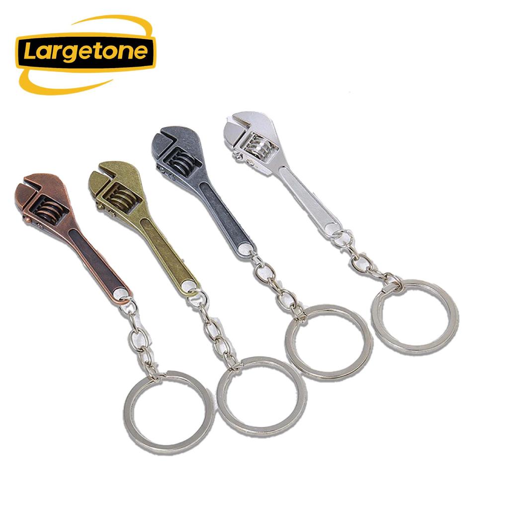 Mini Movable Wrench Zinc Alloy Keychain - Creative Car Pendant Gift