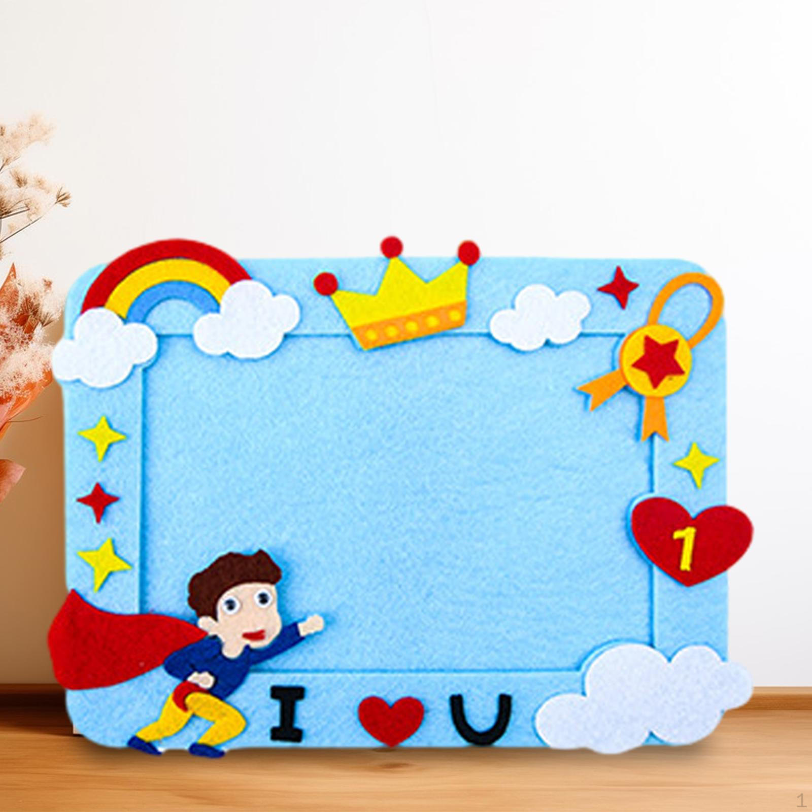 DIY фоторамка подарки на день отца ремесленные рамки набор фото дисплей держатель детские — фото 11