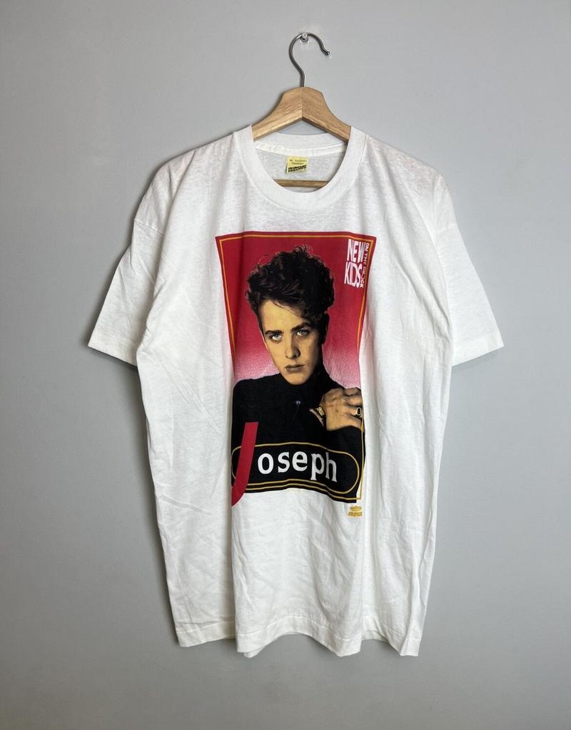 VINTAGE 90S NEW KIDS ON THE BLOCK xl white Unisex T-Shirt