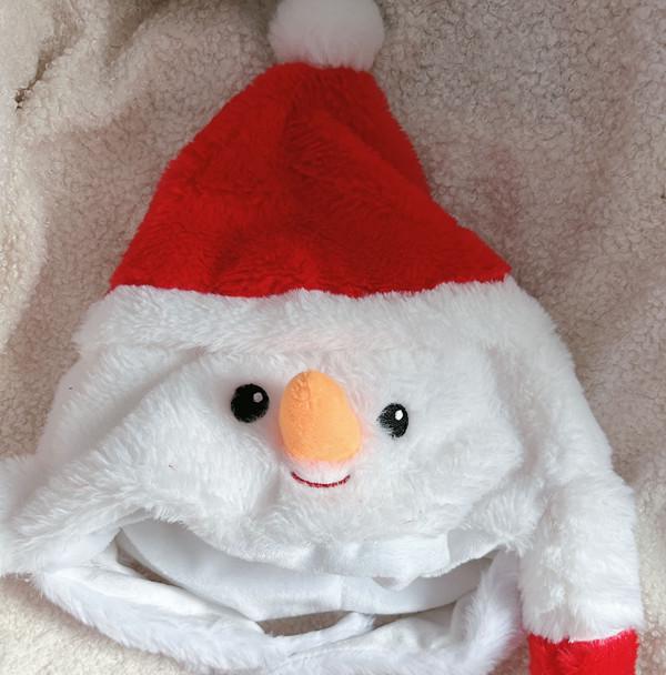 Santa Hat & Reindeer Headband Christmas Photo Props