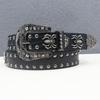 Crocodile Pattern American Western Rivet Spider Street Rivet Belt Punk Men's Belt Women